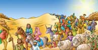 Abraham rejser gennem ørkenen