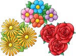 En samling af blomster