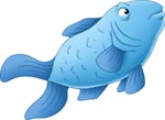 A large blue fish