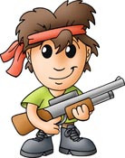 A cute Rambo soldier (avatar)